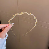 Crystal Headband for Women Hairband Girl Press Hair Hairstyle