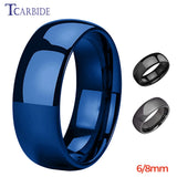 Tungsten Ring Wedding Band 6MM 8MM Polished Finish
