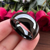 Tungsten Ring Wedding Band 6MM 8MM Polished Finish