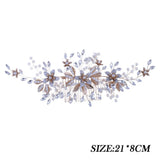 Golden Flower Hairpin Hair Clips Wedding Hair Combs Tiara for Women