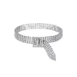 Zircon Belt Neck Chain Necklace Women's Wedding Jewelry