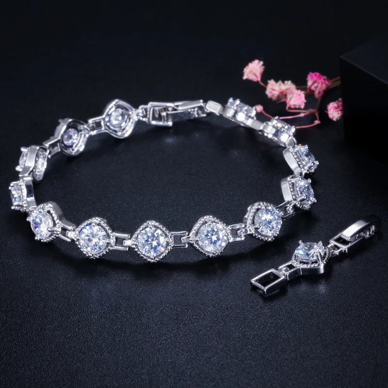 Zircon Sapphire Emerald Colored Gemstone Bangle Sterling Silver Bracelet