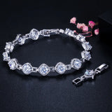 Zircon Sapphire Emerald Colored Gemstone Bangle Sterling Silver Bracelet