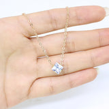 Zircon Thin Line Choker Necklace Transparent