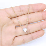 Zircon Thin Line Choker Necklace Transparent