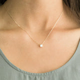 Zircon Thin Line Choker Necklace Transparent