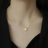 Zircon Planet Pendant Choker Necklace Female Jewelry