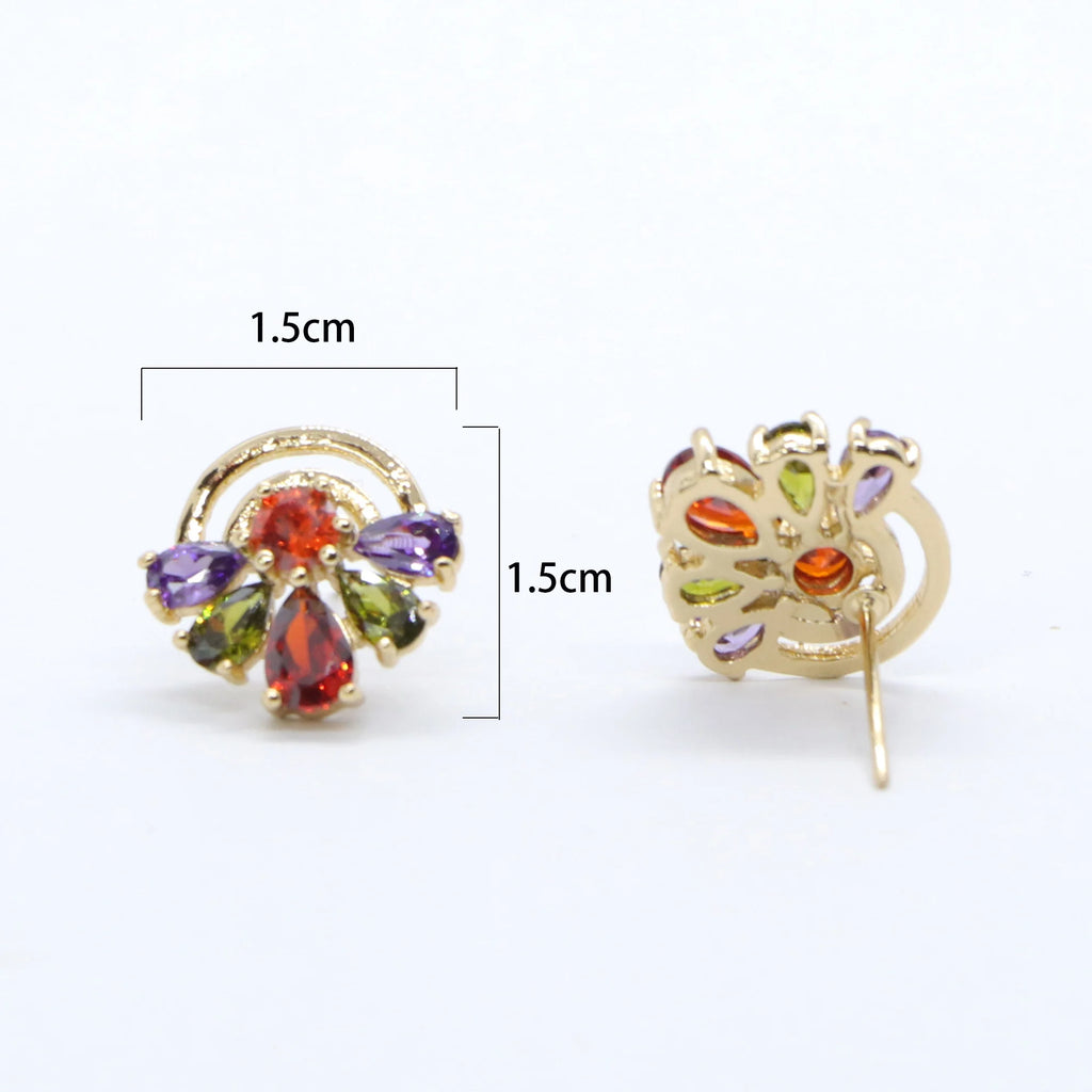 Plated Colorful Earrings for Women