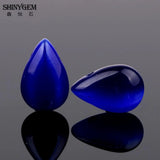 Cat Eye Water Drop Stone Beads 50pcs/Lot