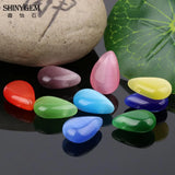Cat Eye Water Drop Stone Beads 50pcs/Lot