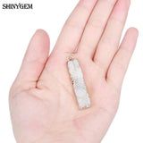 Natural Crystal Druzy Pendant for DIY Jewelry Making