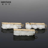 Natural Crystal Druzy Pendant for DIY Jewelry Making