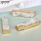 Natural Crystal Druzy Pendant for DIY Jewelry Making