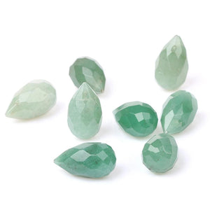10PCS 12*20mm Green Aventurine Stone Loose Bead for DIY Jewelry Making