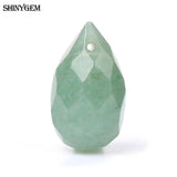 10PCS 12*20mm Green Aventurine Stone Loose Bead for DIY Jewelry Making