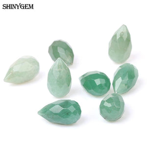 10PCS 12*20mm Green Aventurine Stone Loose Bead for DIY Jewelry Making