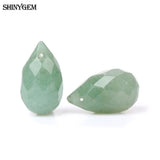 10PCS 12*20mm Green Aventurine Stone Loose Bead for DIY Jewelry Making