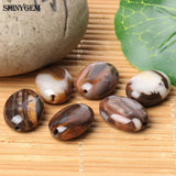 ShinyGem 13x18mm Oval Brown Agates Loose Stone Beads 10pcs