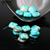 16mm Sea Sediment Jasper Charm Beads 10pcs