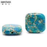 16mm Sea Sediment Jasper Charm Beads 10pcs
