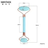 ShinyGem Natural Stone Quartz Roller Face Clean Hairdressing Massage Tools