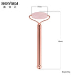 ShinyGem Natural Stone Quartz Roller Face Clean Hairdressing Massage Tools