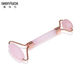 ShinyGem Natural Stone Quartz Roller Face Clean Hairdressing Massage Tools