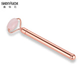 ShinyGem Natural Stone Quartz Roller Face Clean Hairdressing Massage Tools