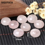 20pcs Smooth Natural Rose Crystal Beads 8* 12mm