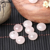 20pcs Smooth Natural Rose Crystal Beads 8* 12mm