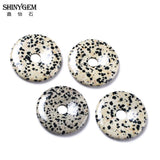 Hollow Natural Turquoises Aventurine Jade Gem Bead 40*40mm Charm for DIY Jewelry