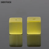 Cat Eye Cube Bead Mix 4mm/6mm Random Colors Fluorescence Stone Beads 20pcs/Lot