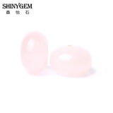 Pink Quartz Stone Beads 8*12mm Flat Round 20pcs/Lot
