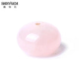 Pink Quartz Stone Beads 8*12mm Flat Round 20pcs/Lot