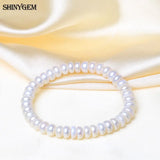 ShinyGem Real Pearls Women Elastic Rope Bracelet Freshwater Pearl Bracelet