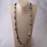 Bohemian Jewelry Amazonite Stone Necklace Handmade