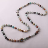 Bohemian Jewelry Amazonite Stone Necklace Handmade