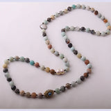Bohemian Jewelry Amazonite Stone Necklace Handmade