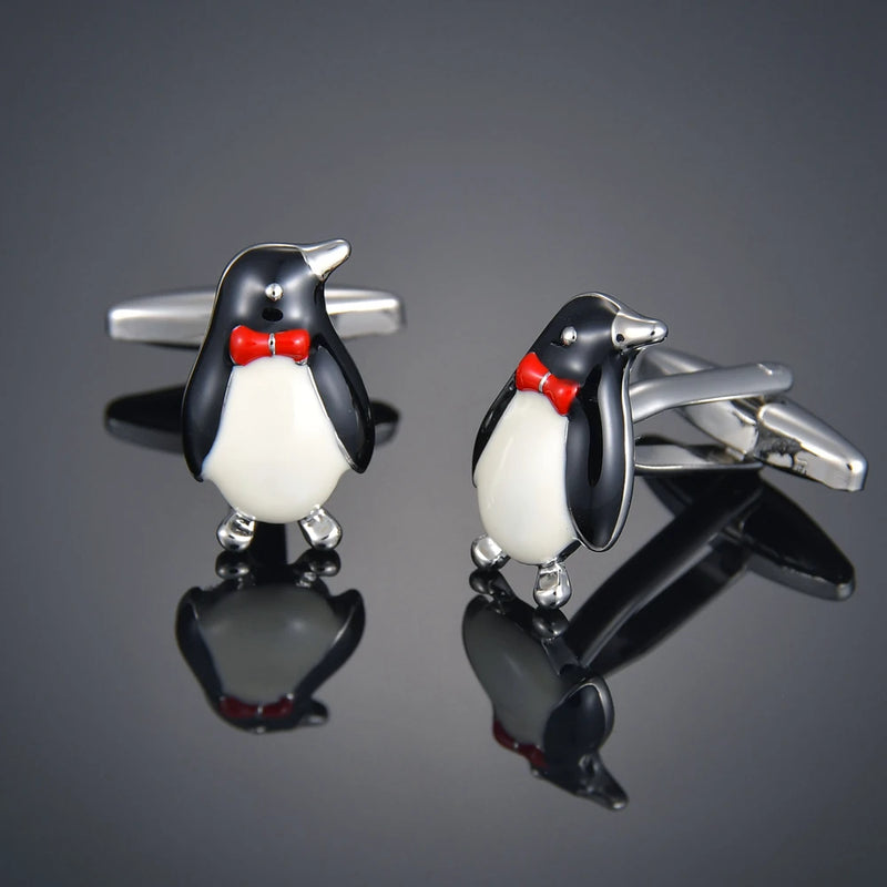 Men's Crystal/Bus/Deer/Fish/Dragon Cufflinks