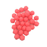 Shocking Pink Icosahedron Silicone Bead for DIY Craft