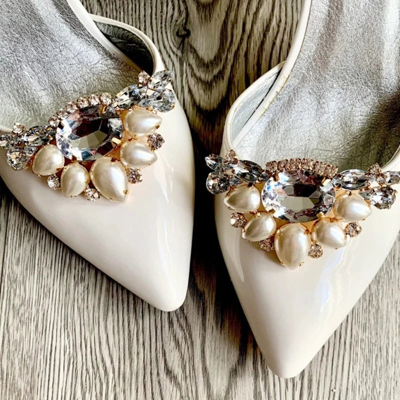 Crystal Shoe Clip Rhinestone Buckle Wedding Decor