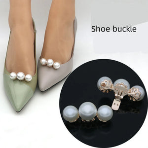 Bride Wedding Shoe Clips Rhinestone Flower Charm Buckle