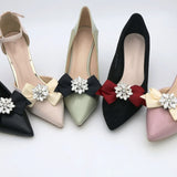 Shoe Flower DIY Bowknot Patches Shoe Clips for Women