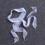 Satin Ribbon Flat Transparent Silk Shoelaces Dance Party Girl Strings