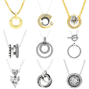 Shooting Star I-D Collier Pave & Bead O Pendant Necklace 925 Sterling Silver