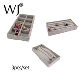 Jewelry Display Tray Kit for Rings Bracelets Necklaces