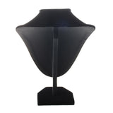 Mannequin Bust Jewelry Display Stand Holder Black-XL