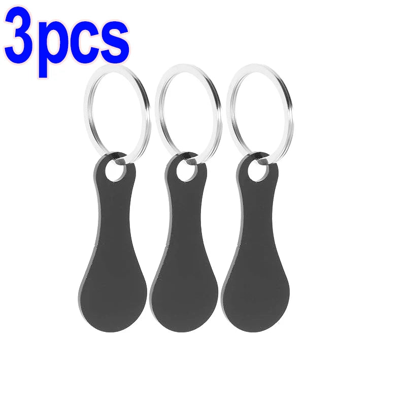 Recycled Aluminum Alloy Shopping Cart Token Key Ring