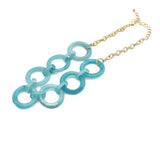 Acrylic Round Circles Chain Choker Necklace