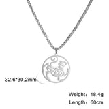 Shotokan Karate Martial Arts Necklace for Men Women Stainless Steel